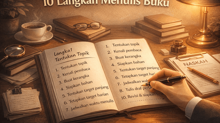 Langkah Menulis Buku: 10 langkah sederhana yang bisa Anda terapkan